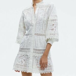 Elegant White Lace Dress